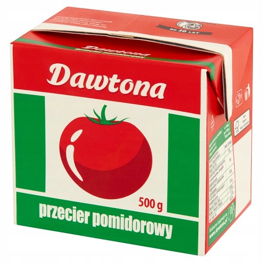 PRZECIER POMIDOROWY DAWTONA 500G koncentrat PAKIET Kod producenta PRZECIER POMIDOROWY PASTA KONCENTRAT