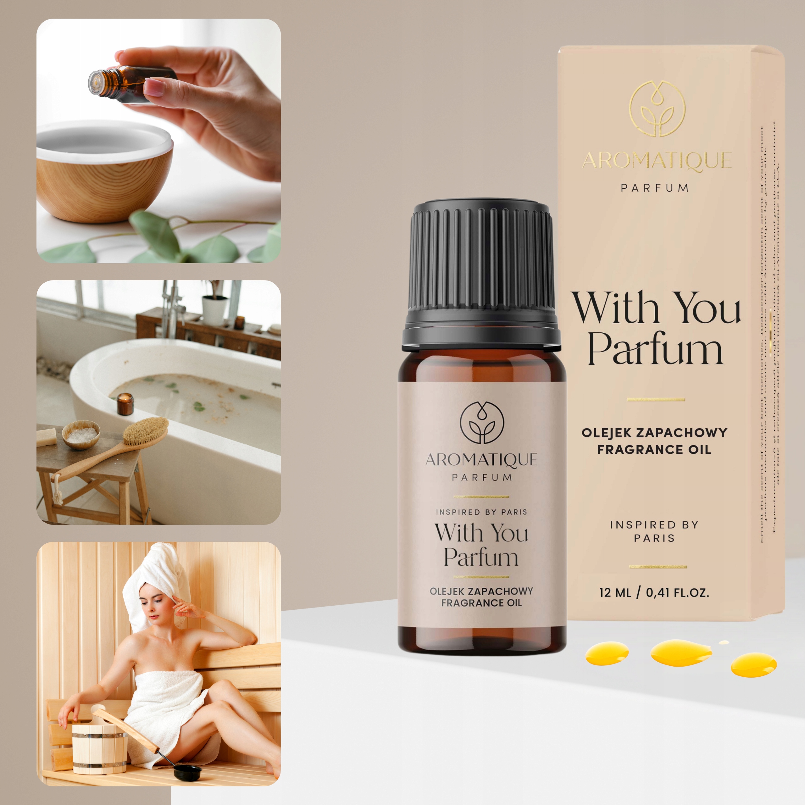 OLEJEK ZAPACHOWY With You Popularne 12ml Giorgio Armani Stronger With You Pojemność 12 ml