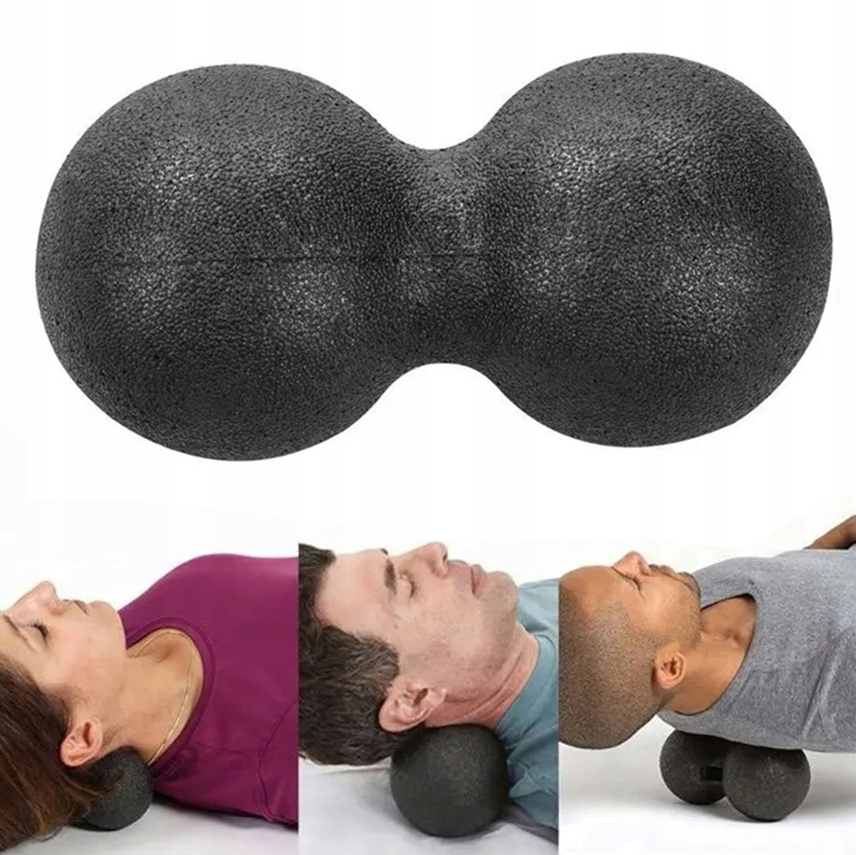 PIŁKA PIANKOWA DO MASAŻU ROLLOWANIA FIZJO PODWÓJNA ROLLER TWARDA 12CM FT31E Model FT31E