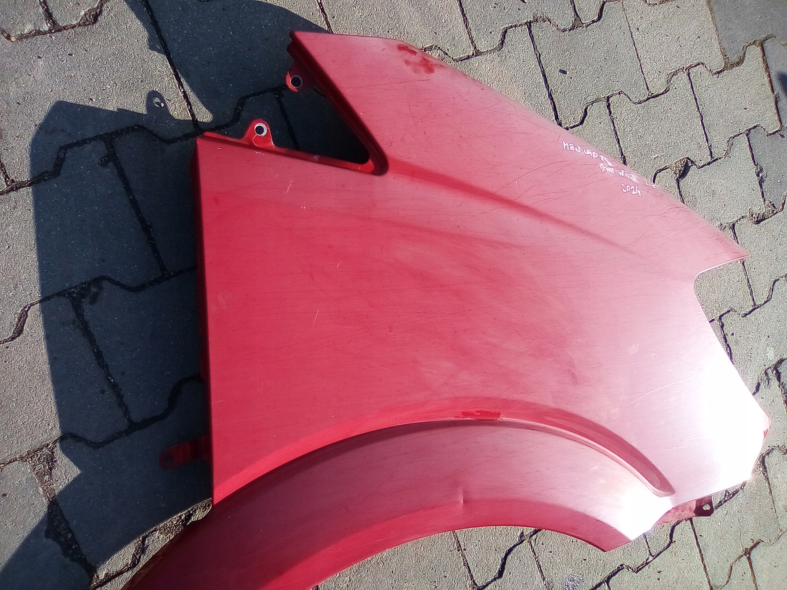 MERCEDES SPRINTER W906 LIFT fender front right red
