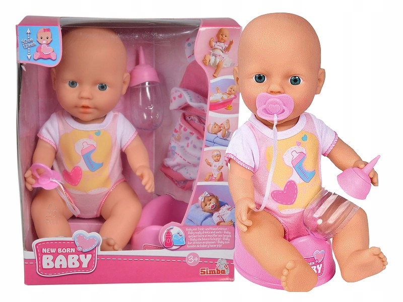 

Lalka Bobas Baby Born Siusia Pije 30 CM Akcesor