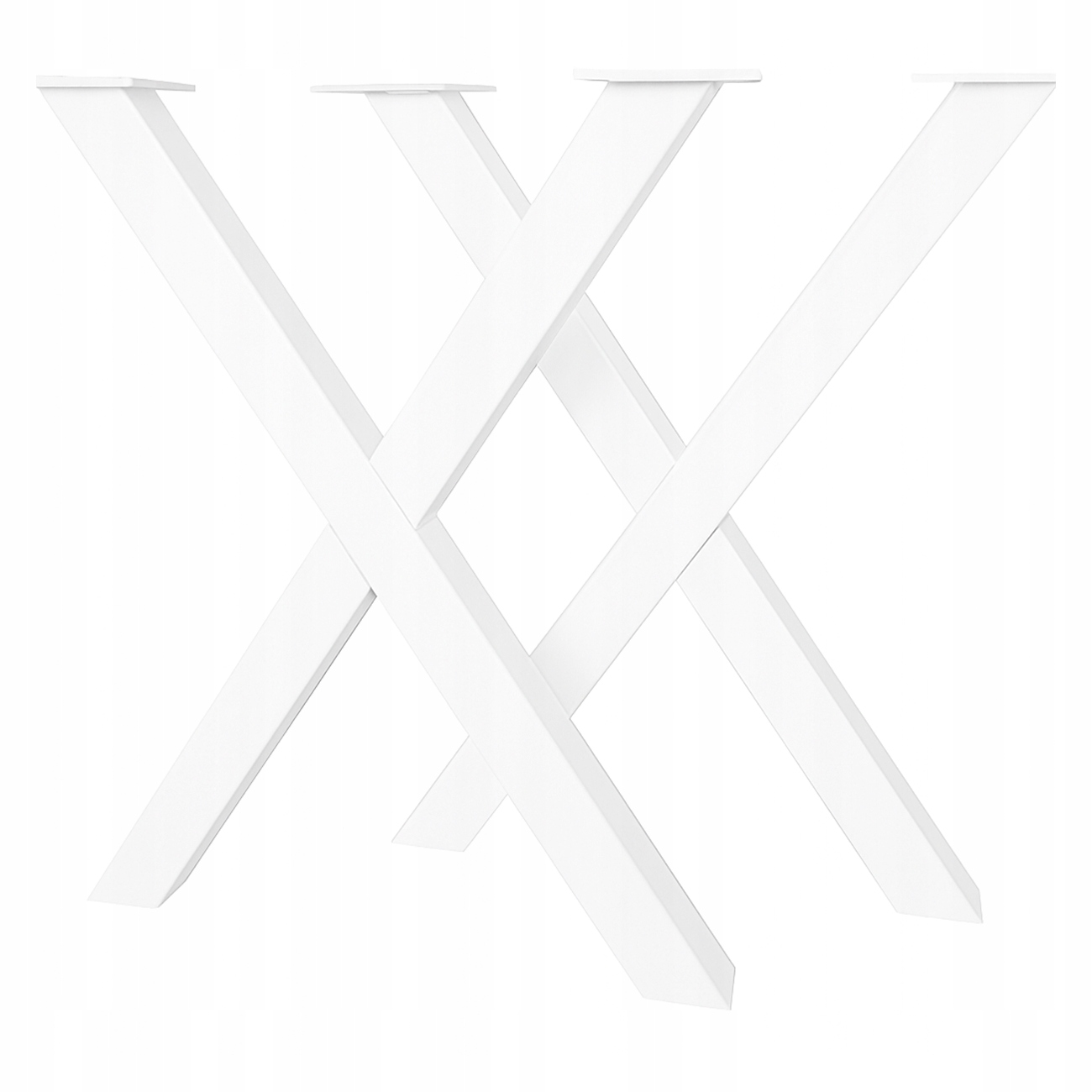 Kovové Nohy X Na Stôl, Stôl, Podstavec, Loftové Lavice, 2 Ks, Biele