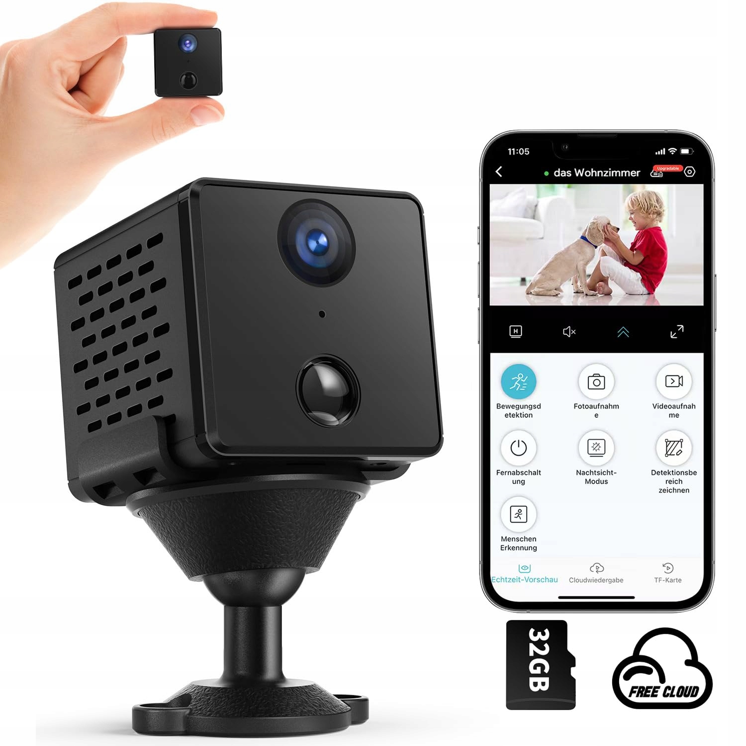 Mini Špionážní Kamera WiFi 4K Hd