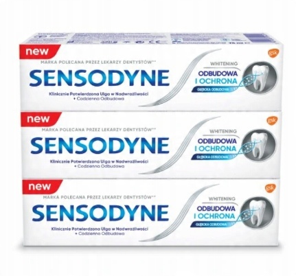 

Sensodyne zestaw 3 past Odbudowa i Ochrona