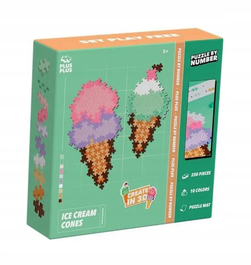 Klocki Plus- Plus puzzle by number lody 250el Plus- Plus