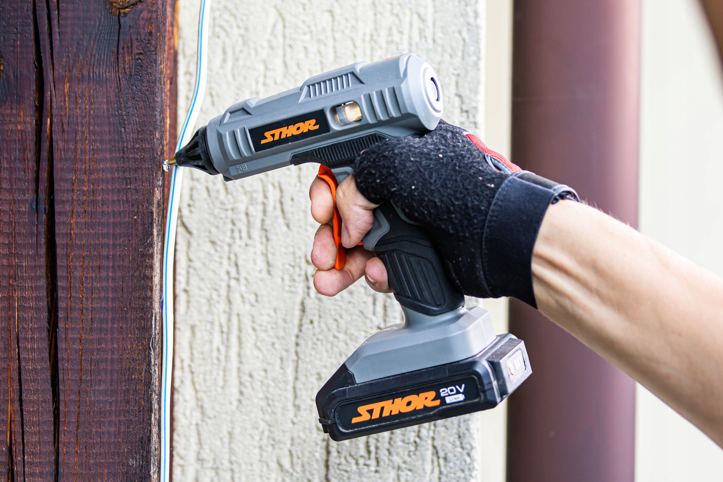 Pistolet do kleju Sthor 78155 11 200 °C Temperatura maksymalna 200°C