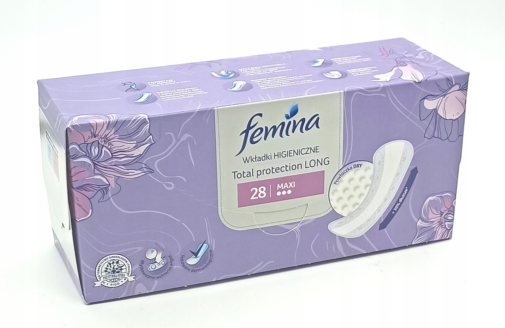 

Femina Podpaski Wkładki Higieniczne Total Long