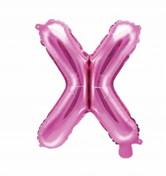 

Balon foliowy Litera X 35cm, ciemno różowy