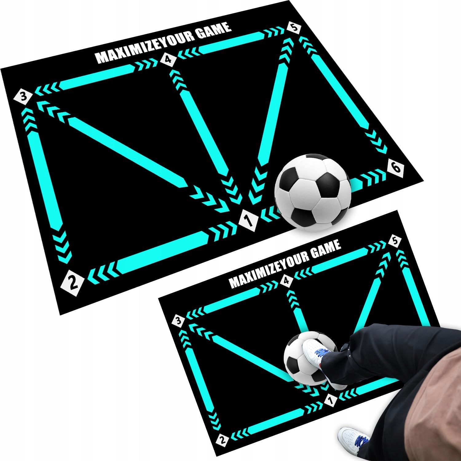 Mata XXL Trening Piłkarski Do Piłki Nożnej Football Dziecko 90x60cm