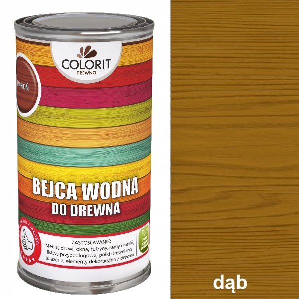 

Bejca Wodna Do Drewna Colorit 0,5 l Dąb