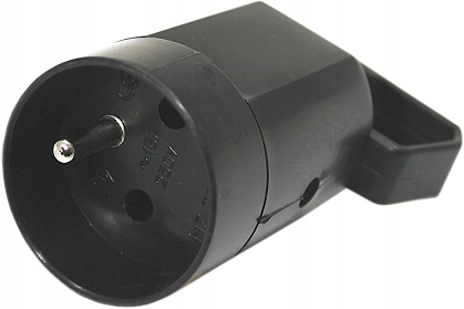 

Gniazdo Z Uchwytem 250V Z Uziemieniem Czarn 315-05