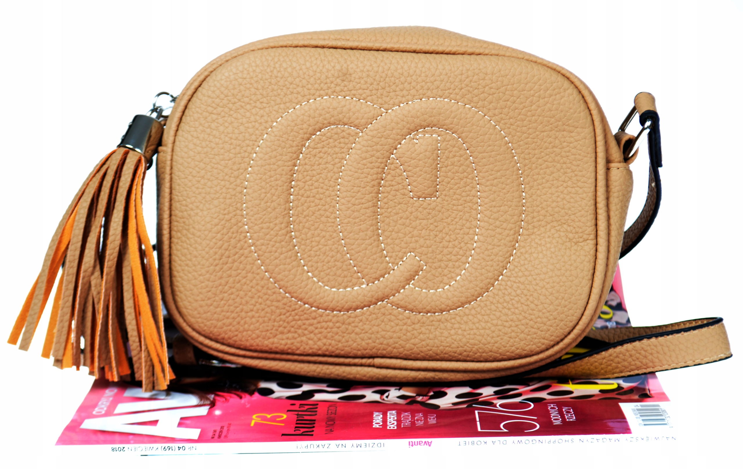 Torebka damska LISTONOSZKA BEŻOWA Model listonoszka