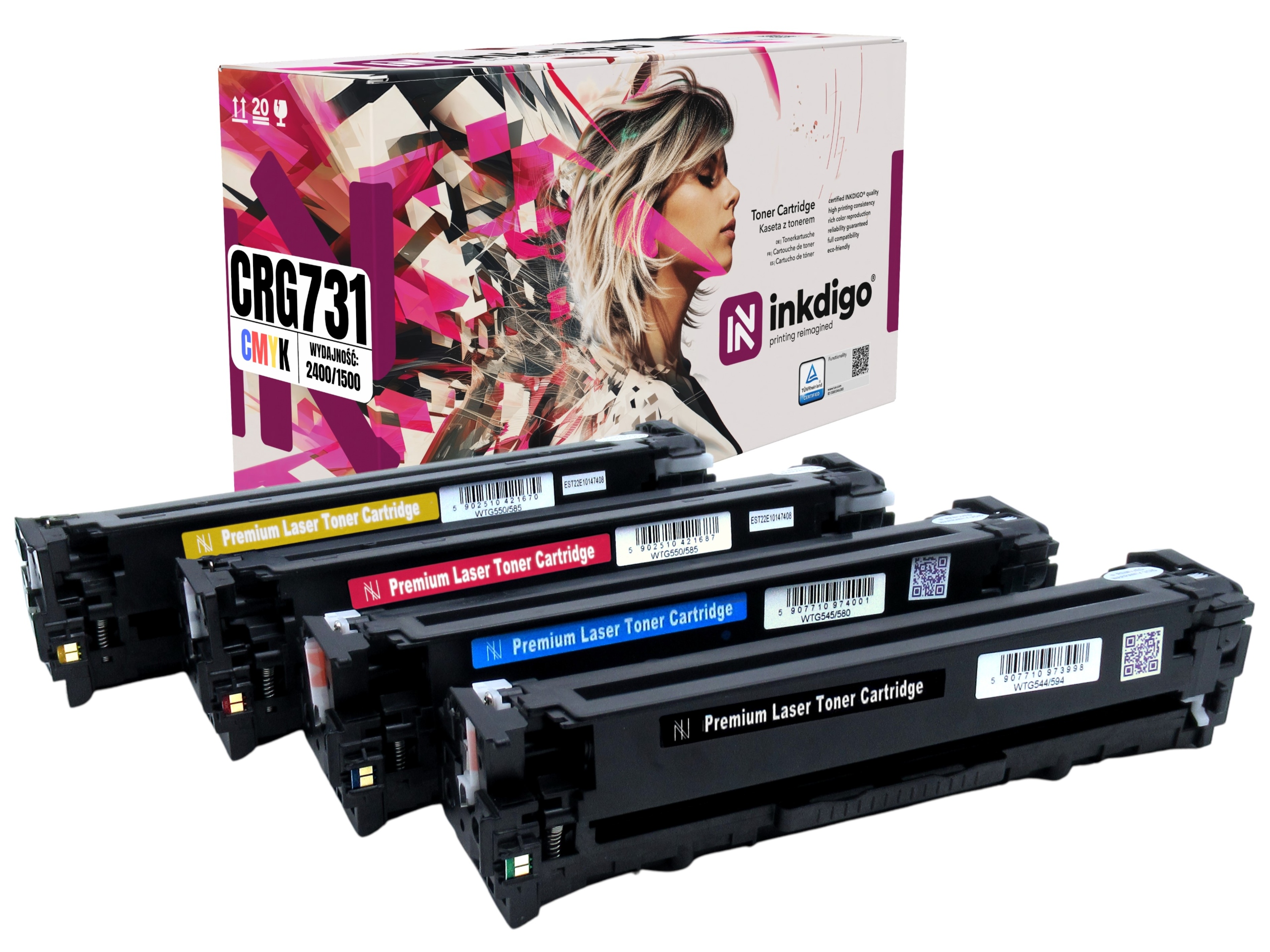 4x Toner Pro CRG731 Canon i-SENSYS MF628Cw MF8230cn