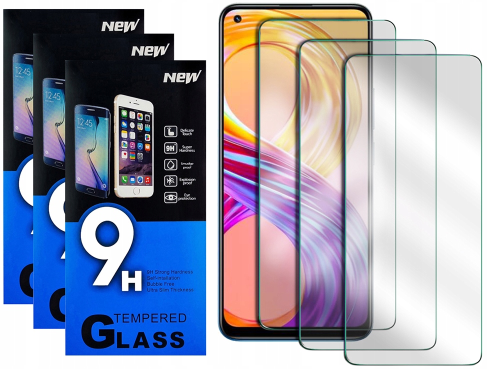 

Szkło Hartowane Szybka Do Realme 8 8 Pro 3szt