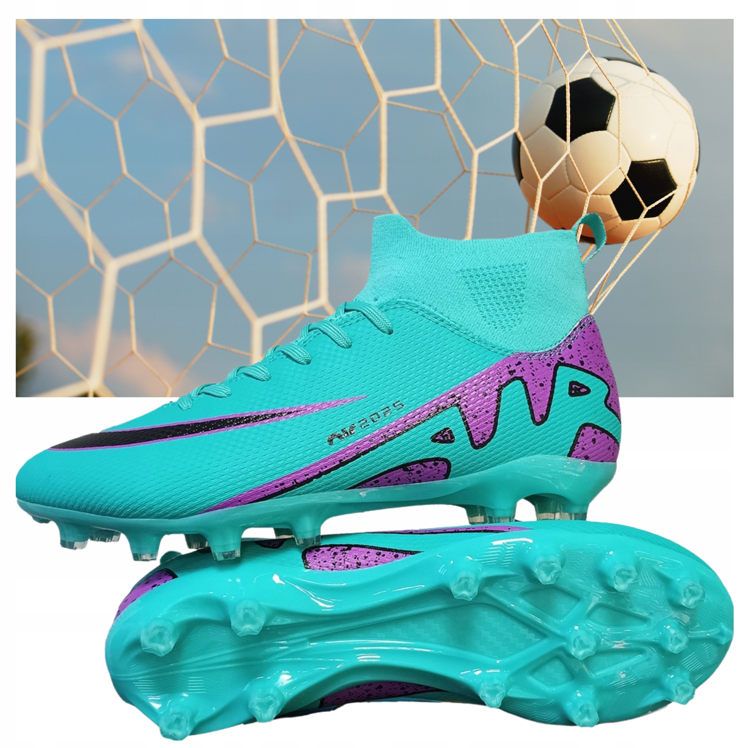 Korkové Fotbalová obuv tréninkové pánské kopačky na fotbal, sportovní lanka Fg