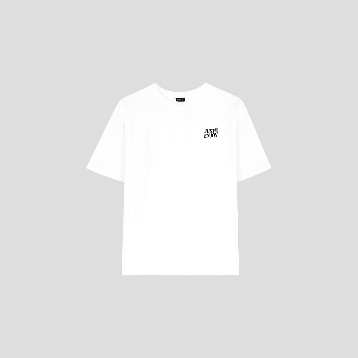 Tričko Kaotiko M/C Just Enjoy Organic Cotton XXL, bílé, Městské