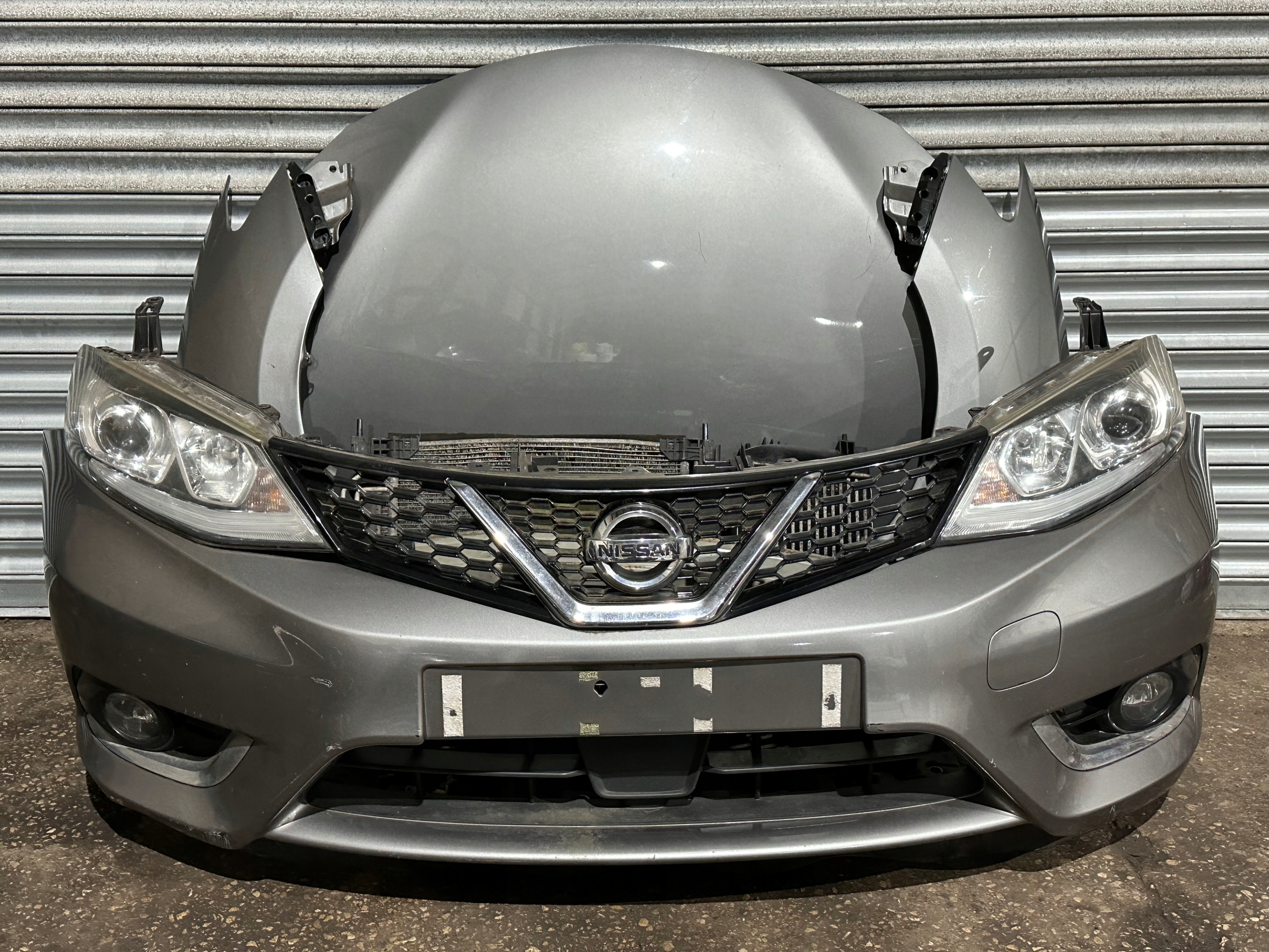 KOMPLETNY NISSAN PULSAR 1.2 TCE MASKA ZDERZAK BŁOTNIK
