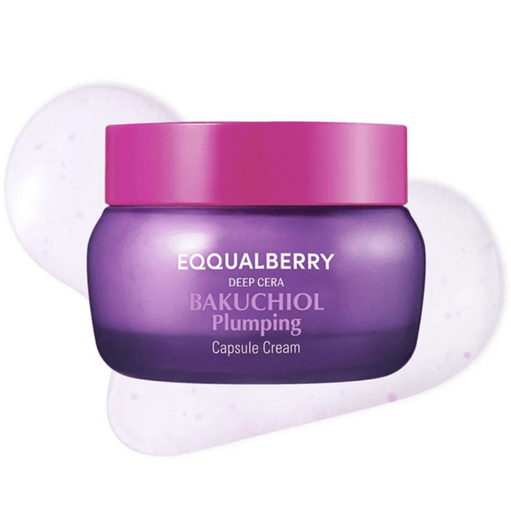 Eqqualberry Bakuchiol Zpevňující krém s ceramidy a kolagenem pro vyplnění pleti 50 ml