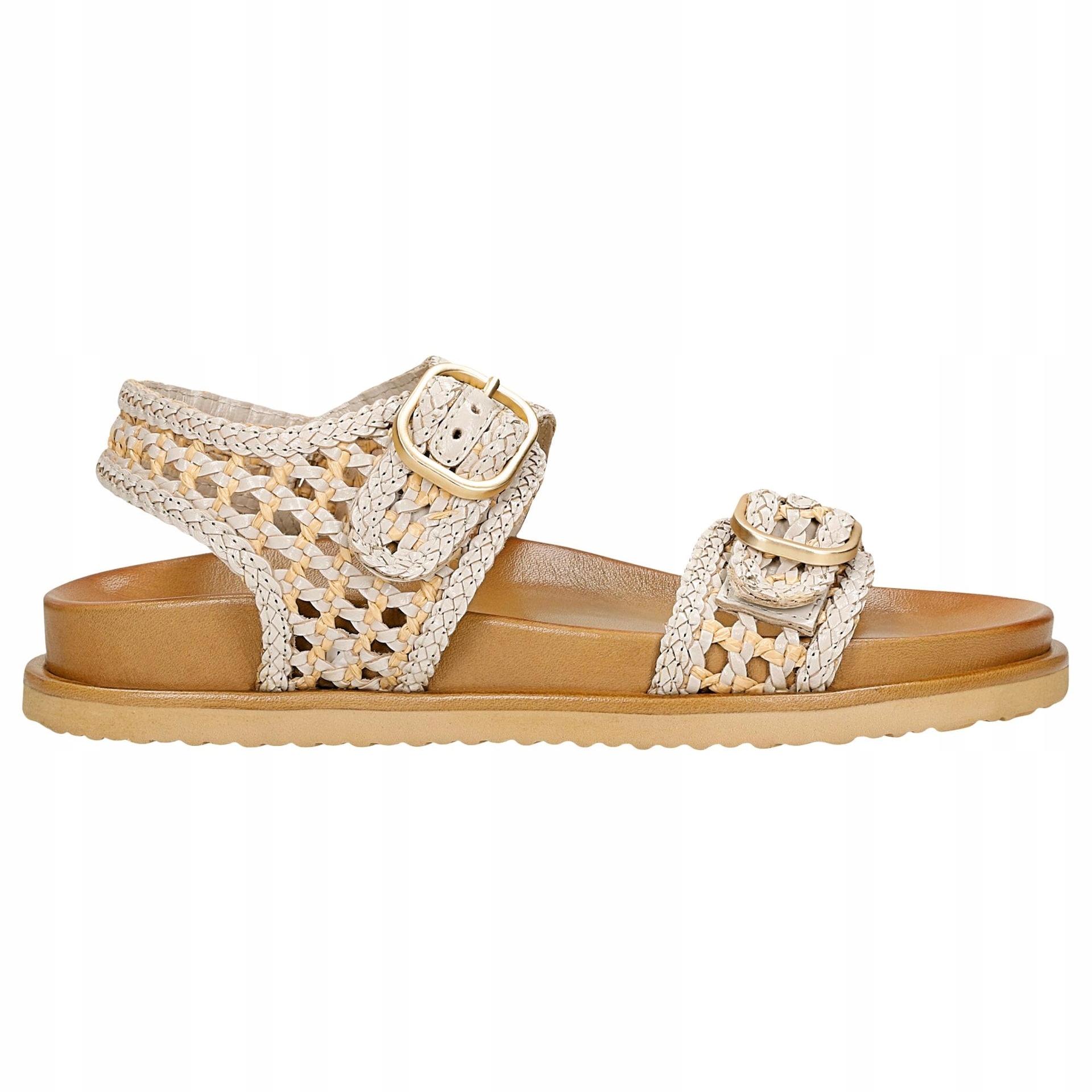 Béžové ažurové dámské sandály vel. 41