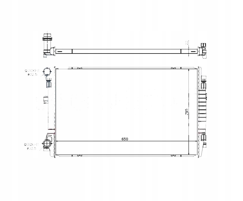 CHŁODNICA SKODA SUPERB 15- 5Q0121251EM
