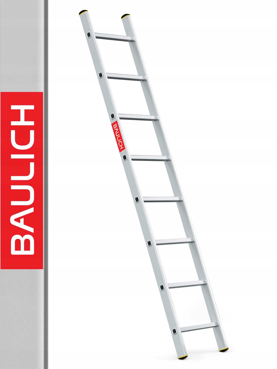 Prídavný hliníkový rebrík 1x8 silný Baulich s háčikom Zadarmo
