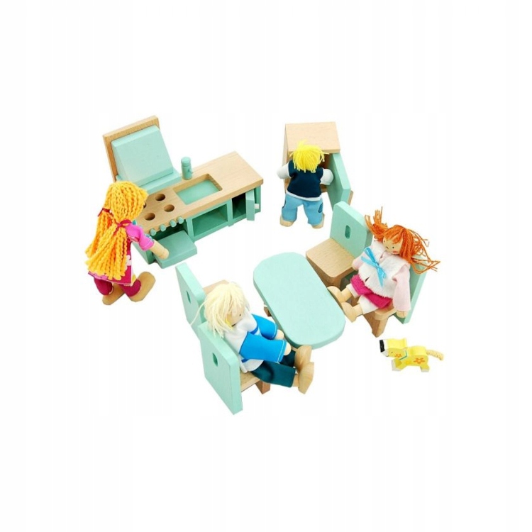 LELIN Mebelki dla lalek do kuchni i jadalni Marka Lelin