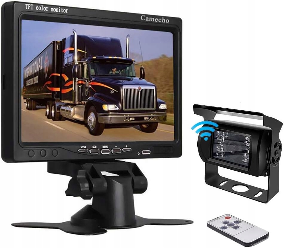Camecho Cúvacia kamera do auta 7" LCD monitor, sada 9 V 35 V