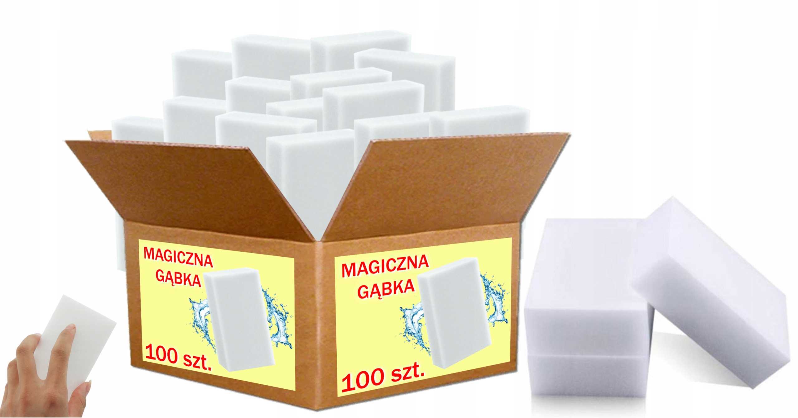 Magická Houbička Na Odstraňování Skvrn A Nečistot Melaminová 100X60X15 MM 100 Ks
