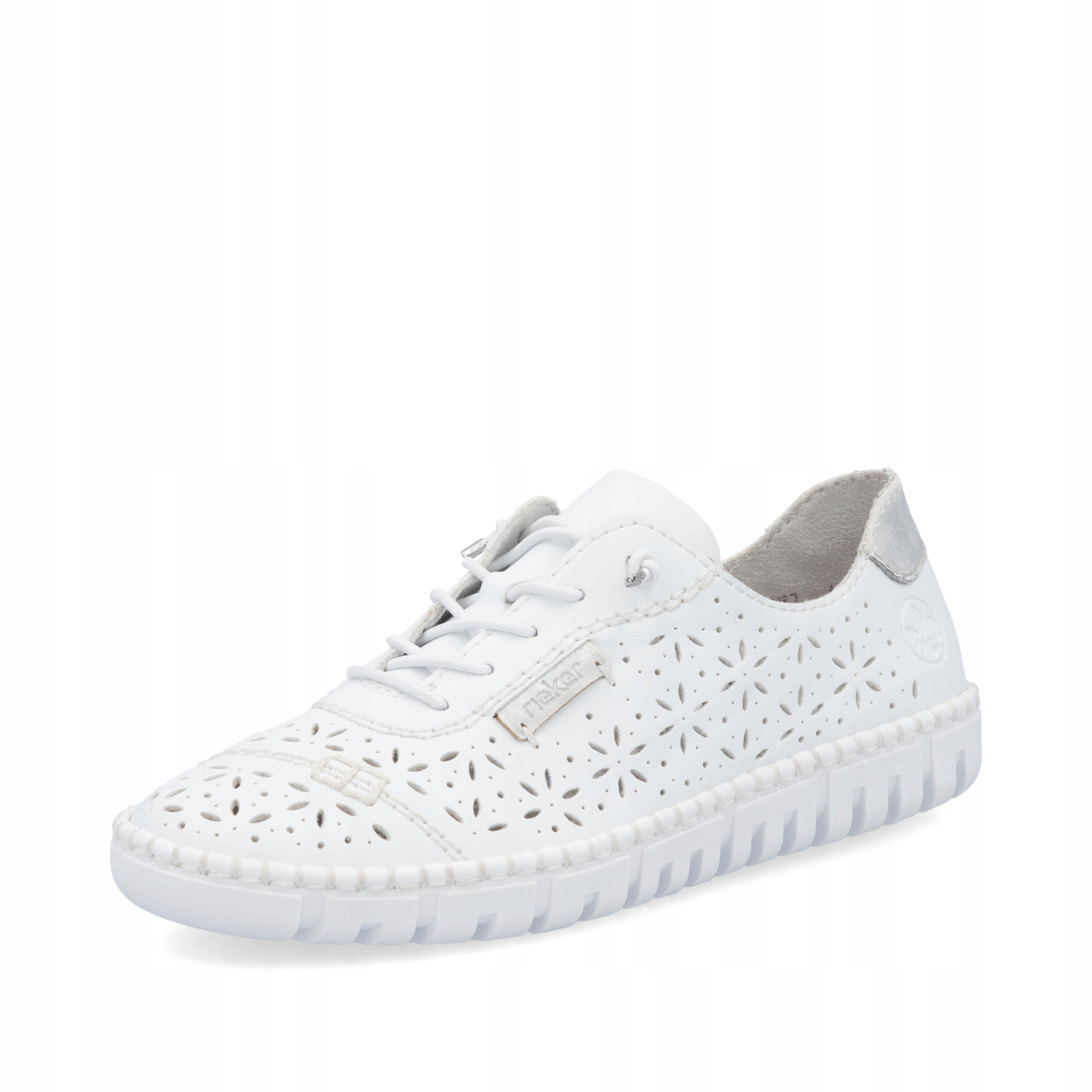 Rieker Antistress Dámské Polobotky M2354-80 Bílé Ažurové vel. 41