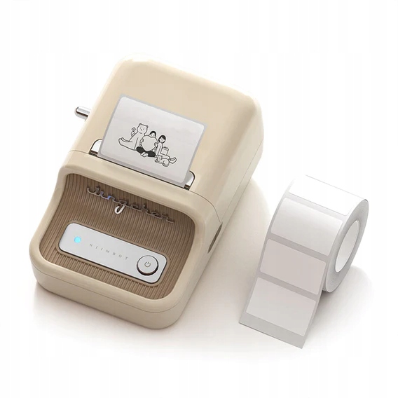 Drukarka termiczna Niimbot B21 S beżowy, 50mm rolka etykiet