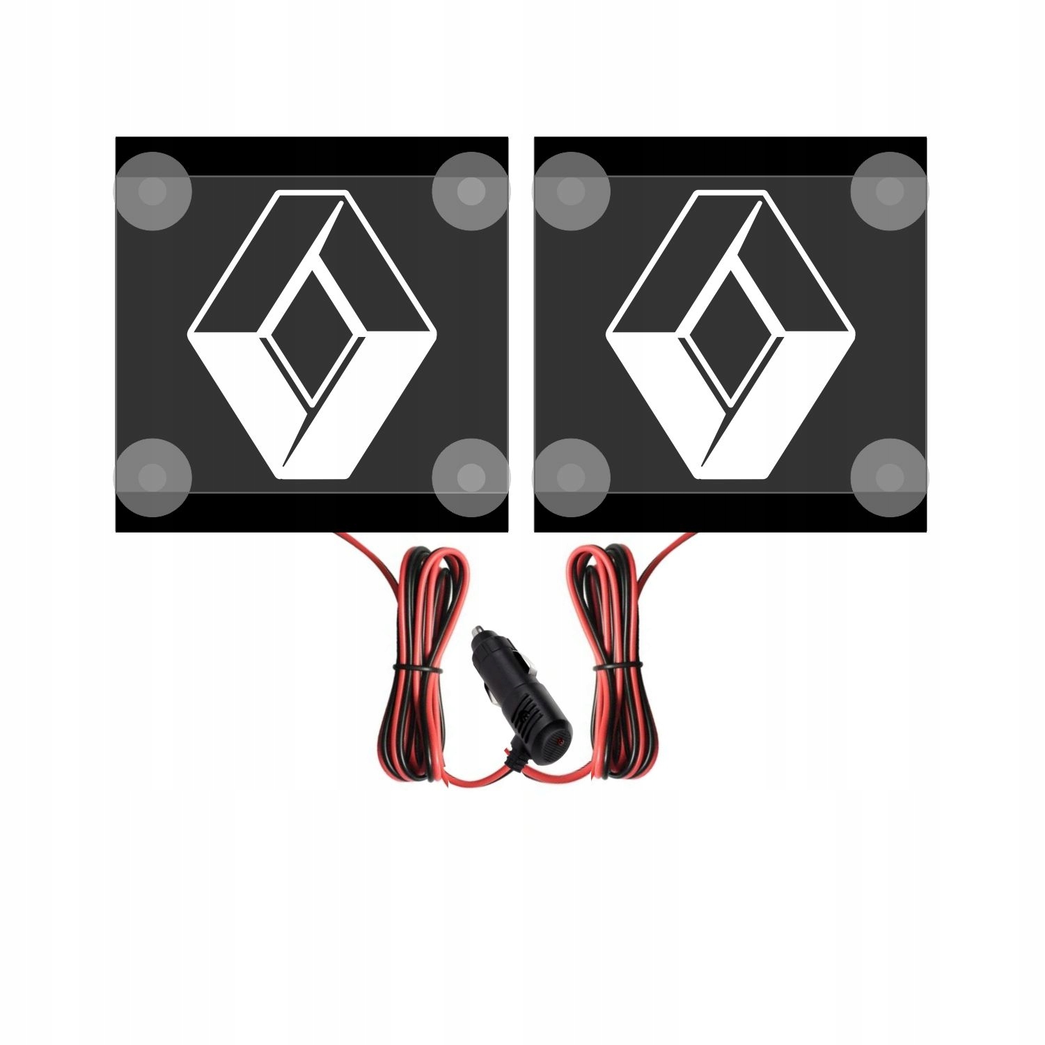Led rohová tabule Logo Renault 2 kusy Rohová tabule 15x15 cm