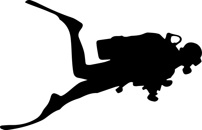 Naklejka Nurek Nurkowanie Diver wzór D11 12cm