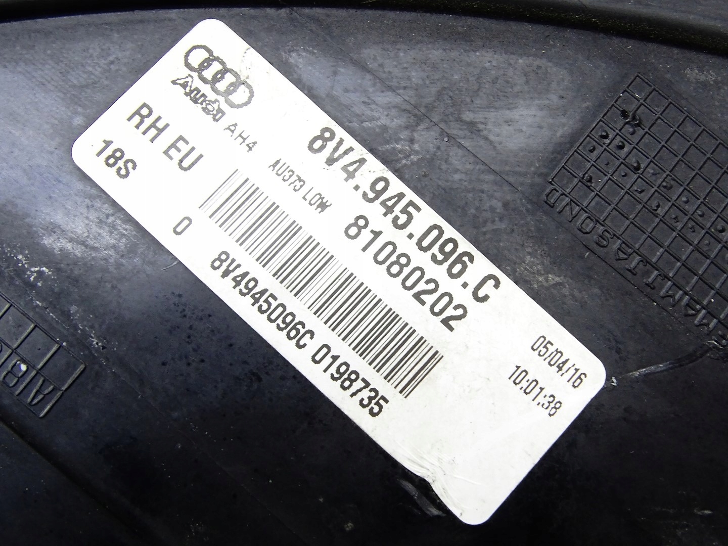 light right rear part right rear AUDI A3 8V 5D SPORTBACK 8V4945096C