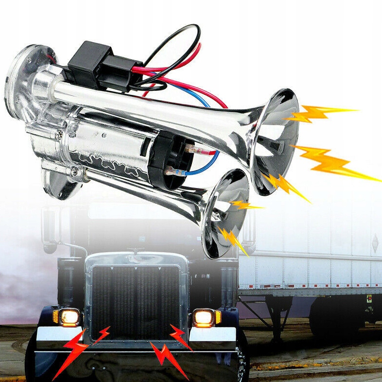 KLAKSON JAK TIR Z KOMPRESOREM GŁOŚNA !!! Stan opakowania oryginalne