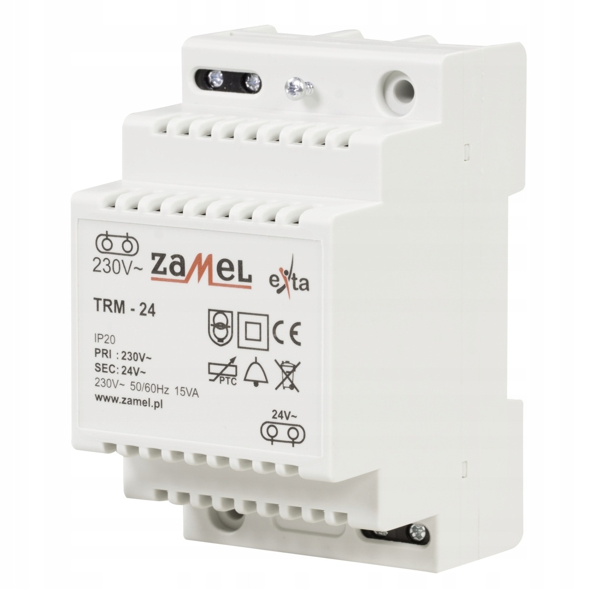

Transformator modułowy TRM-24 230/24V Ac Zamel