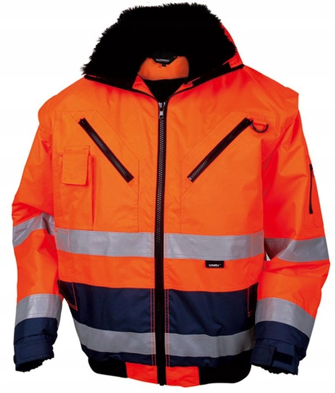 OCIEPLANA KURTKA ROBOCZA ODBLASKOWA VWJK126 r XXXL