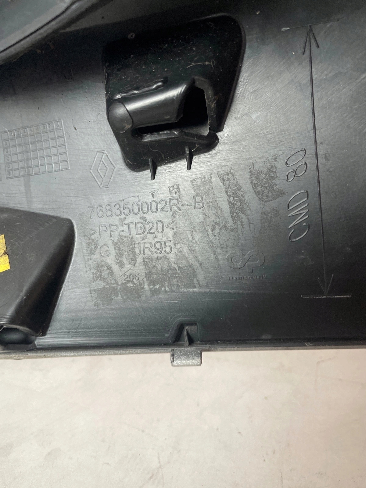 moulding cover slupka windows front front left Renault Scenic III TED69
