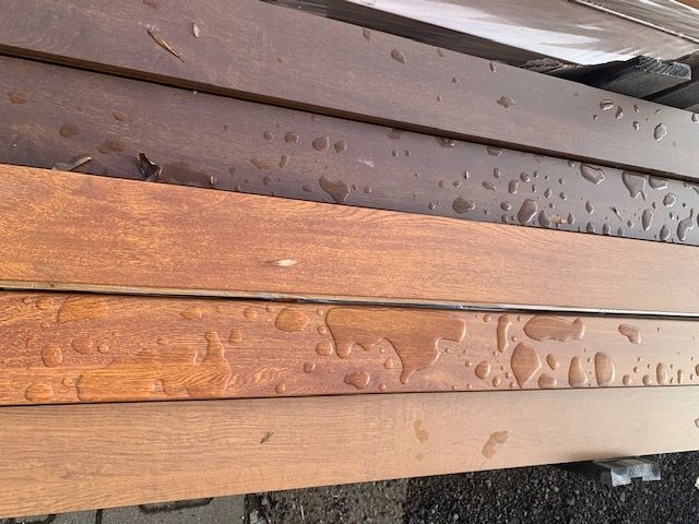 PROFIL 120x20 mm alum, drewnopodobny orzech, 1 mb dostępny od ręki Szerokość 120 mm