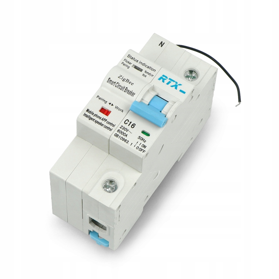 

Rozłącznik prądu Zigbee Tuya Rtx ZCB16-1P 16A