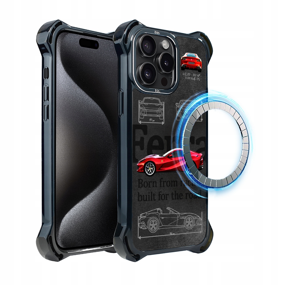 Pouzdro iPhone 15 Pro Ibizu DropGuard Ultra s MagSafe, 812 Superfast