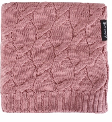 

Kocyk z wełny Merino 80x100 Piwonia Lullalove