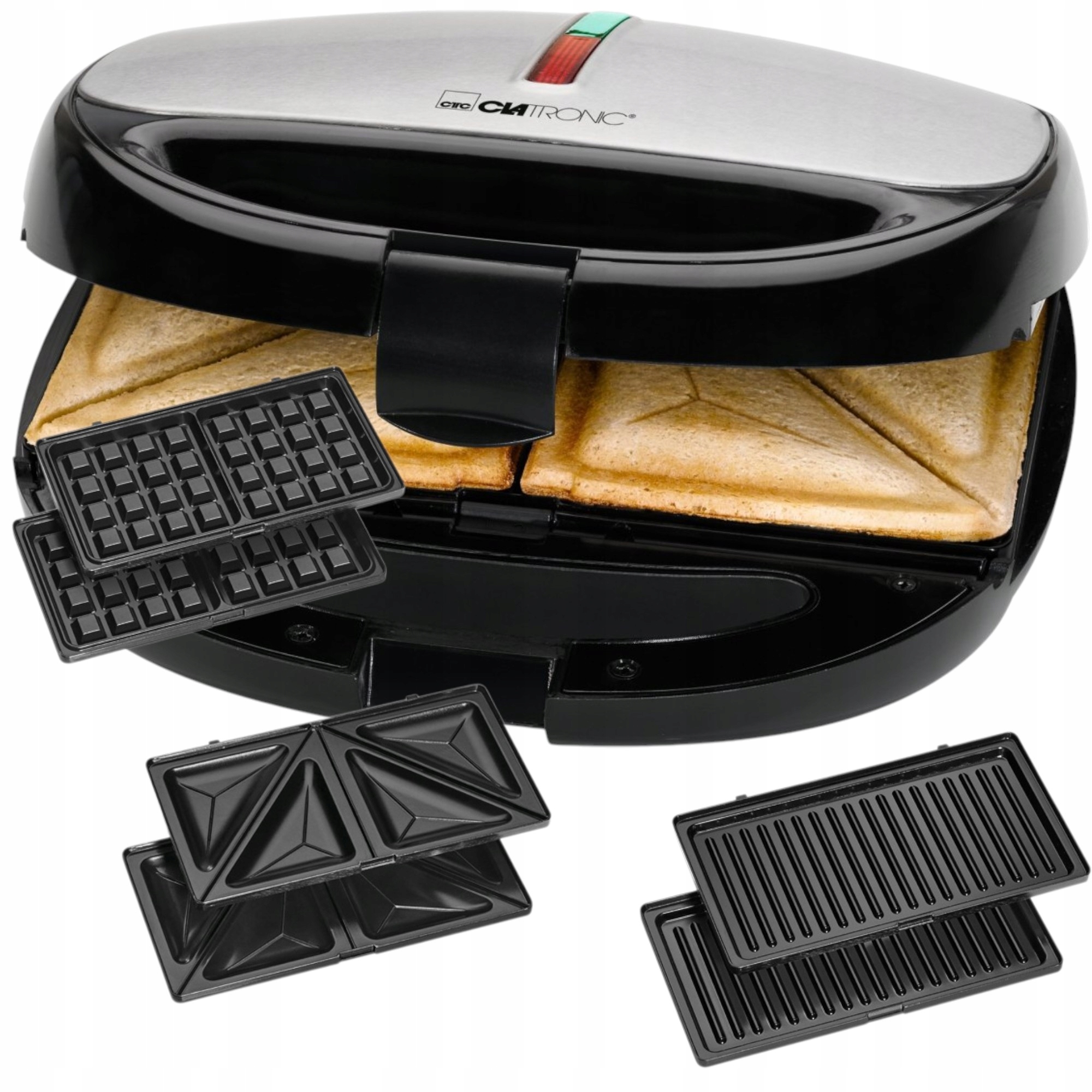 Toster Opiekacz 3w1 Kanapek Tostów Gofrownica Sandwich Sandwicz Grill 800W