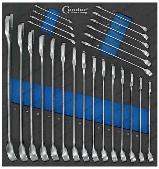 Očkoploché Kľúče 6-32 mm 25ks Vložka Condor WC.7300