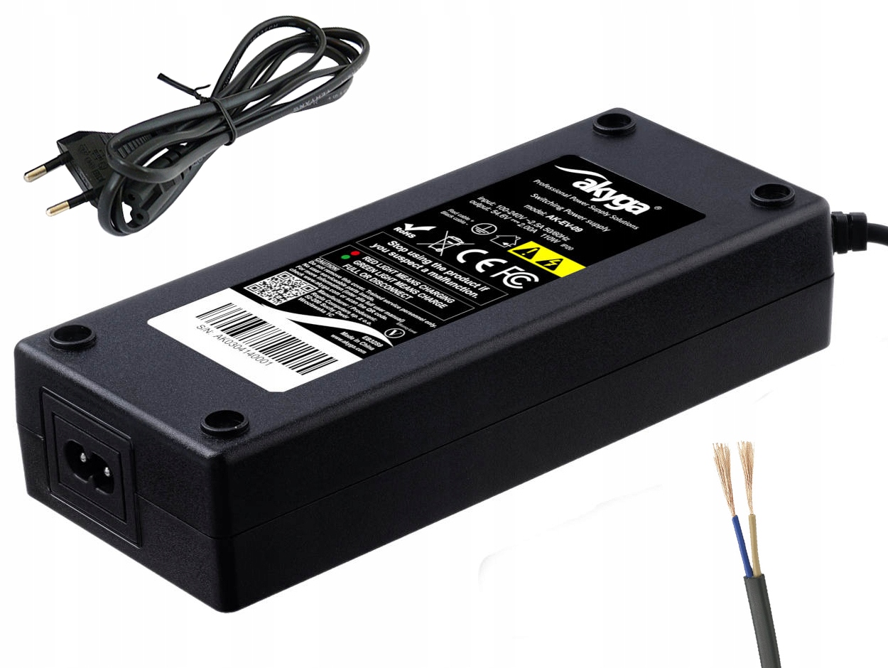 

Ładowarka 54.6V 2A do akumulatora litowego 48V Lut