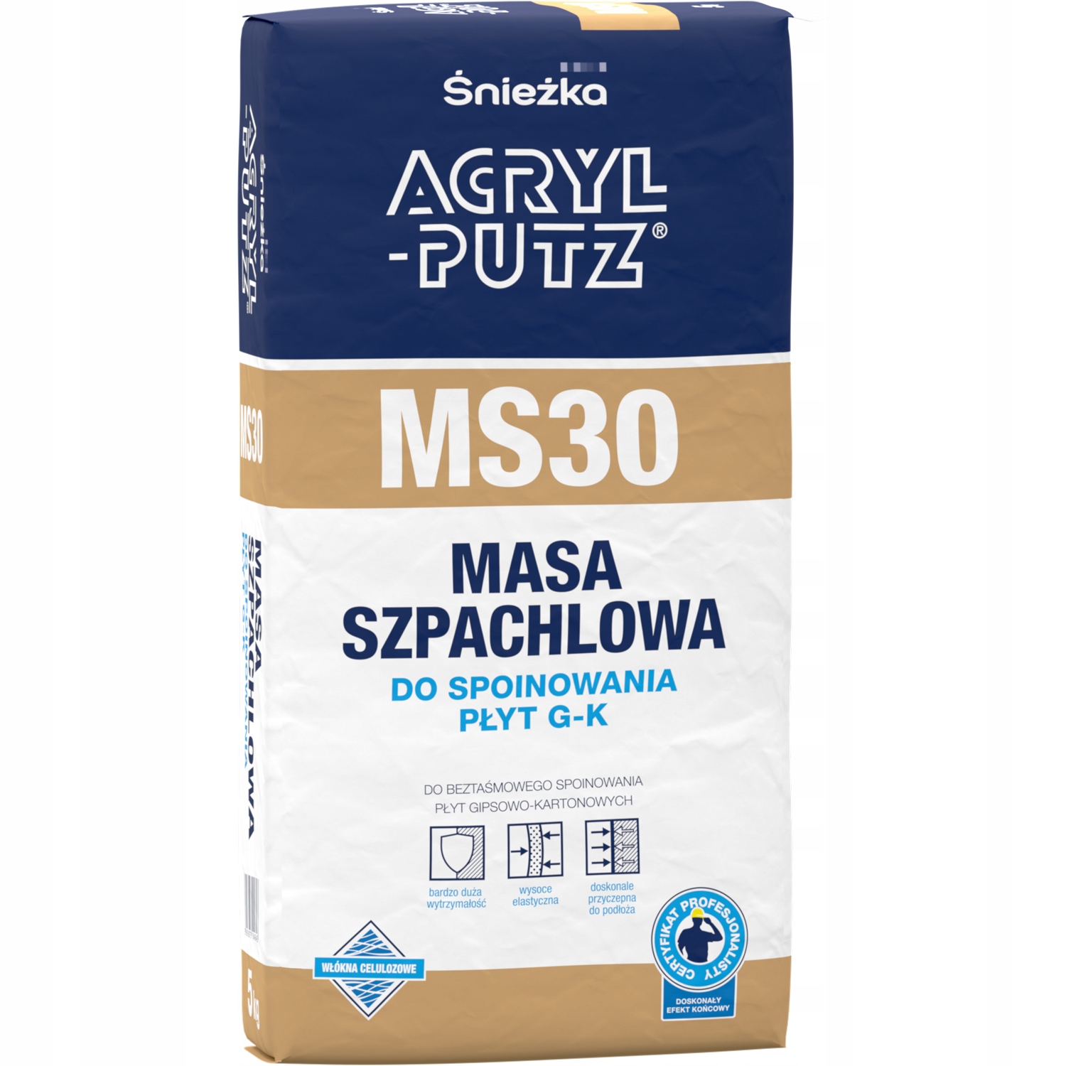 

Masa do spoinowania płyt g/k MS30 Acryl-putz 5KG
