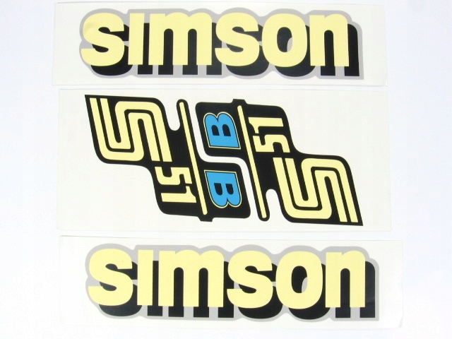KNIAZW - NAKLEJKA SIMSON S51B WZÓR DDR