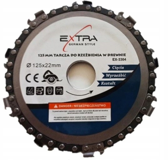 Tarcza do drewna łańcuchowa Extra 125x22,2mm