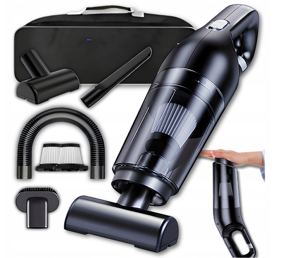 Vysavač do auta Bezdrátový Akumulátorový Usb Výkonný