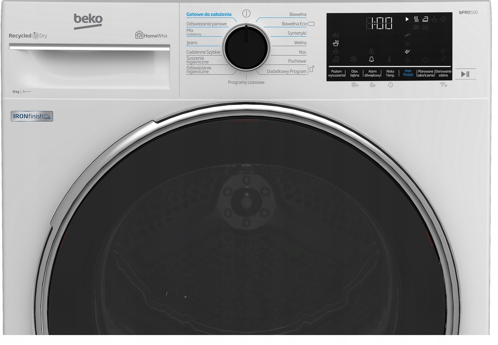 Suszarka do ubrań Beko B5T68243WDC Sposób załadunku od frontu