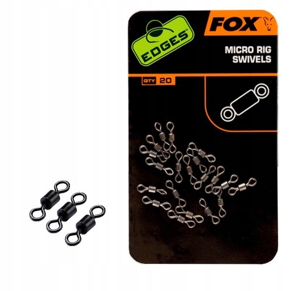 Krętlik Fox Micro Rig Swivels 20sztuk